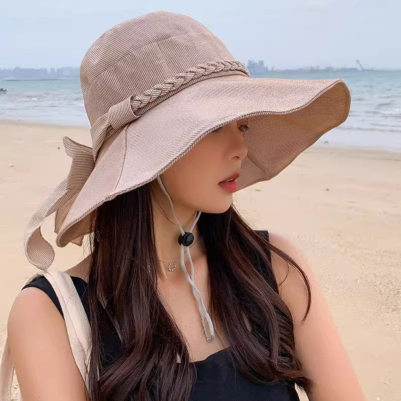 Eloria Wide Brim Sun Hat with Bow