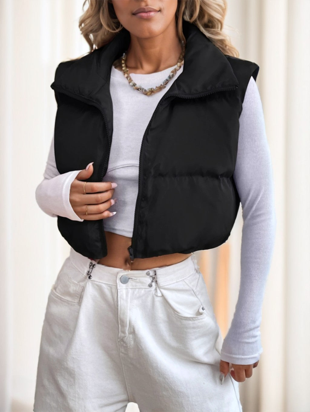 Veyra Asymmetrical Zip Vest