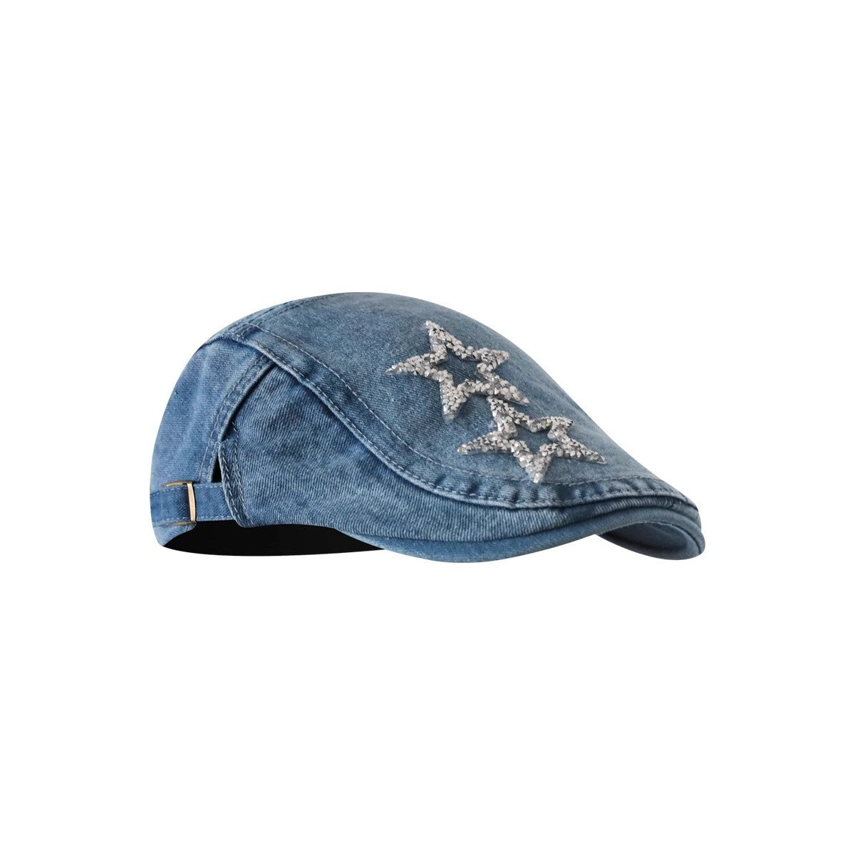 Avelyn Retro Washed Denim Cap