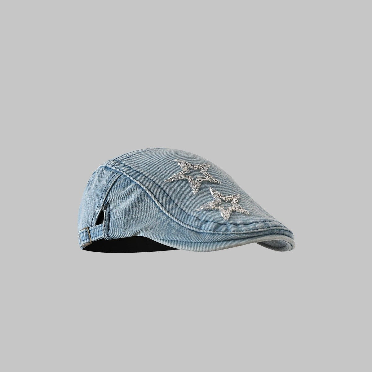 Avelyn Retro Washed Denim Cap