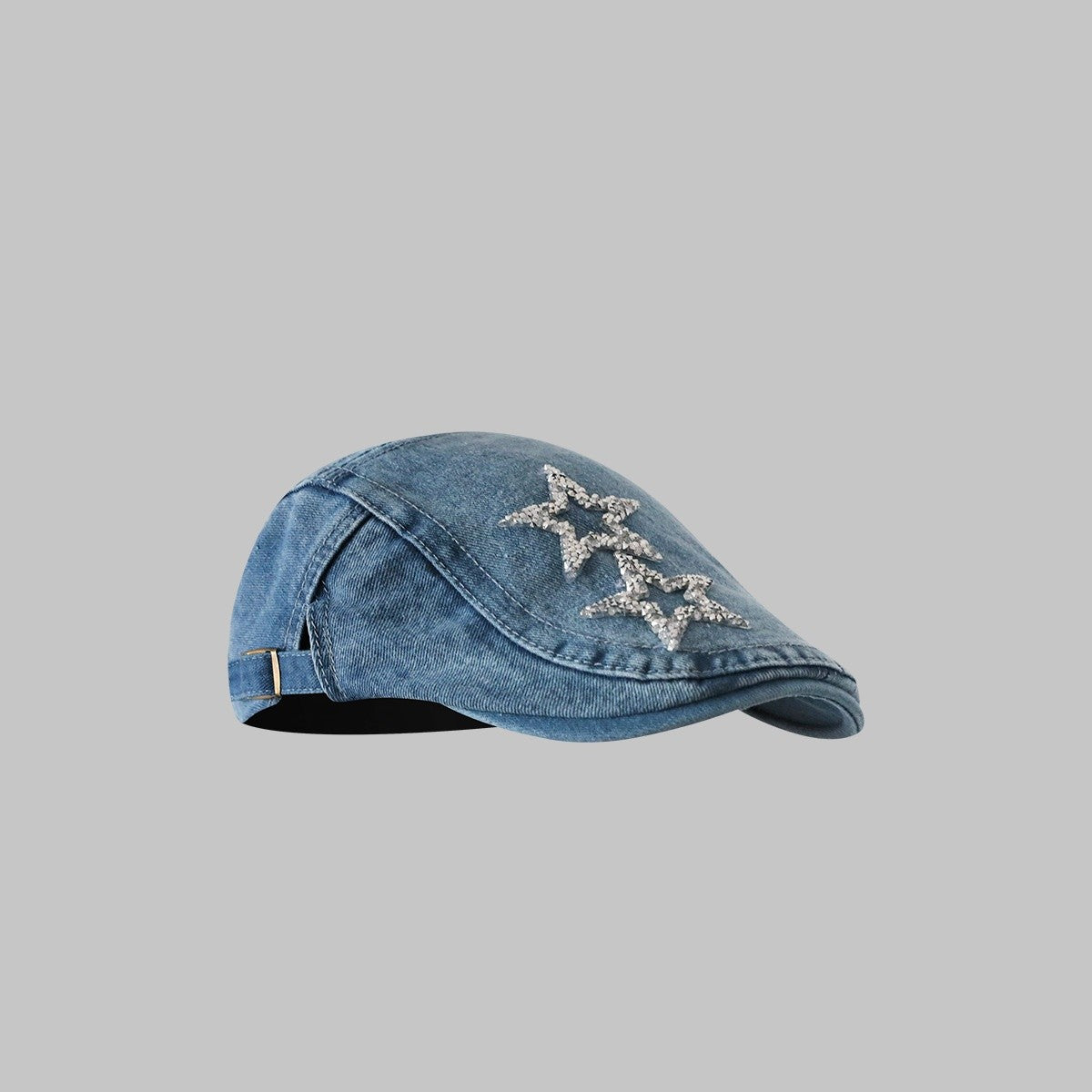 Avelyn Retro Washed Denim Cap