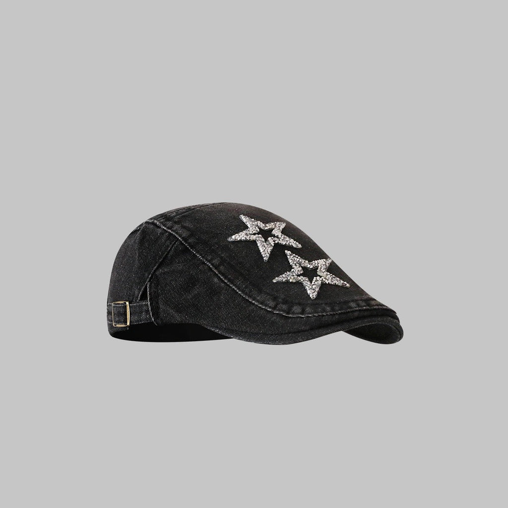 Avelyn Retro Washed Denim Cap