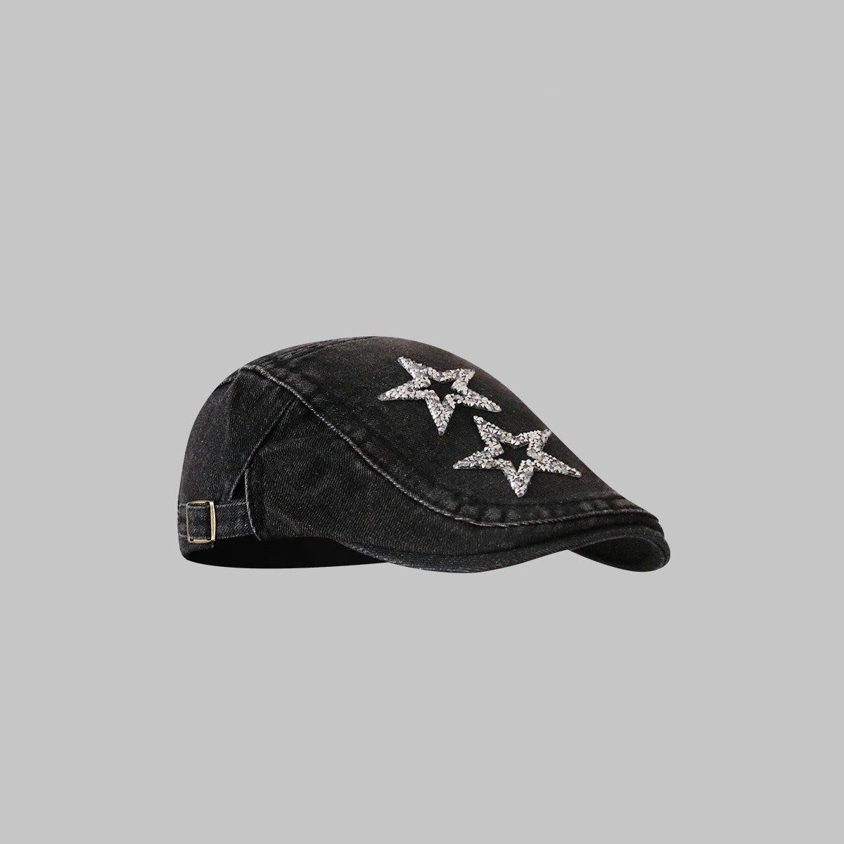 Avelyn Retro Washed Denim Cap