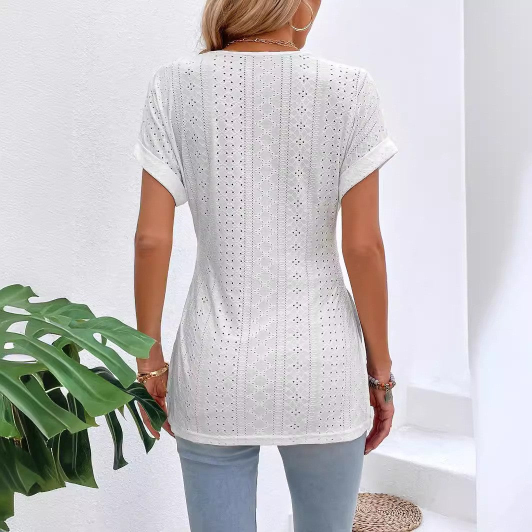 Eline Lace Batwing Sleeve Tee
