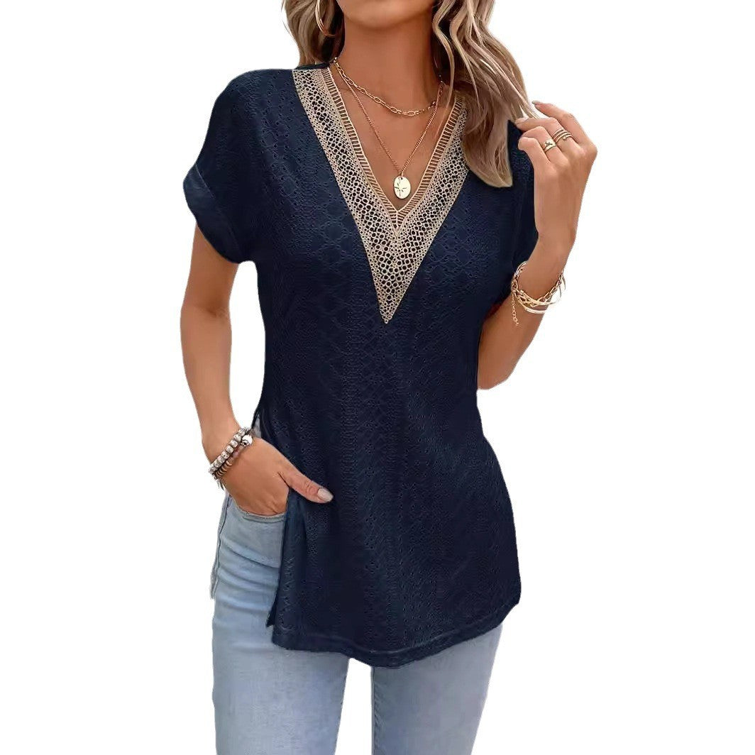 Eline Lace Batwing Sleeve Tee