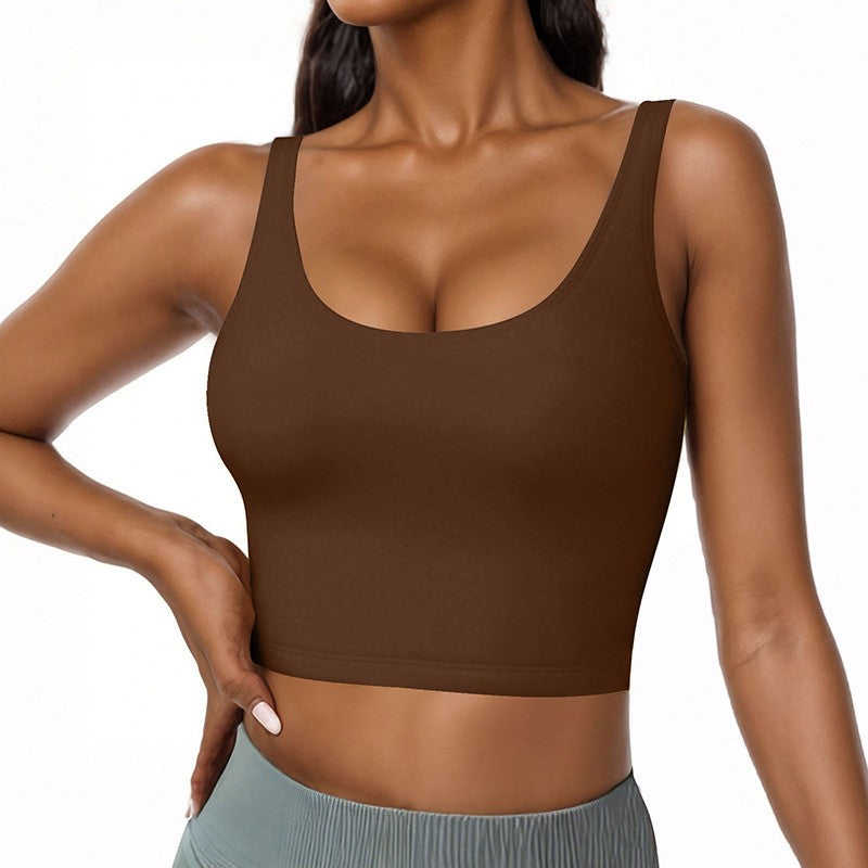 Elisse Built-in Bra U-neck Tank Top