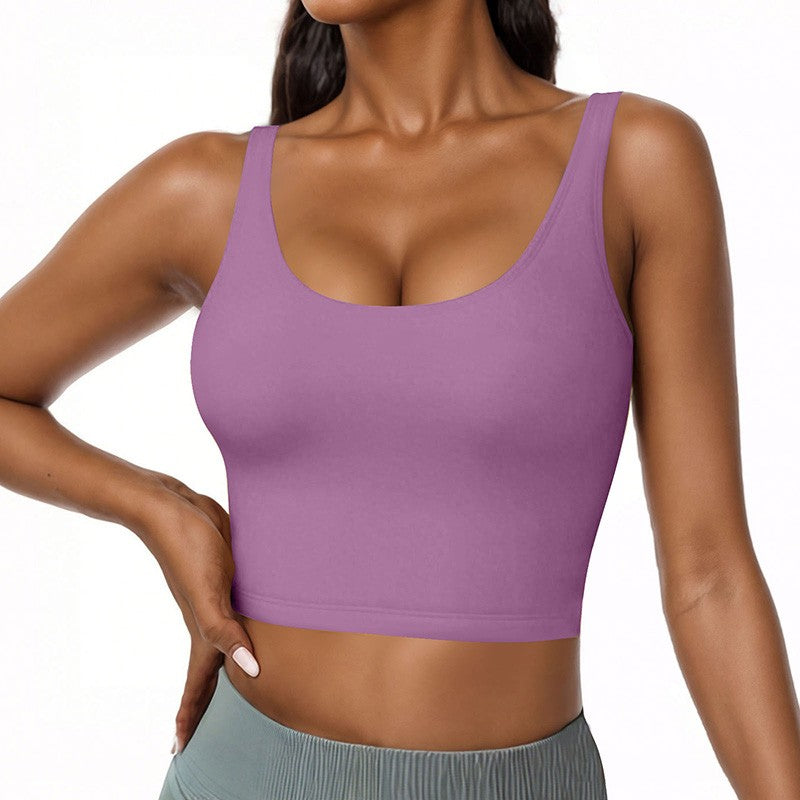 Elisse Built-in Bra U-neck Tank Top