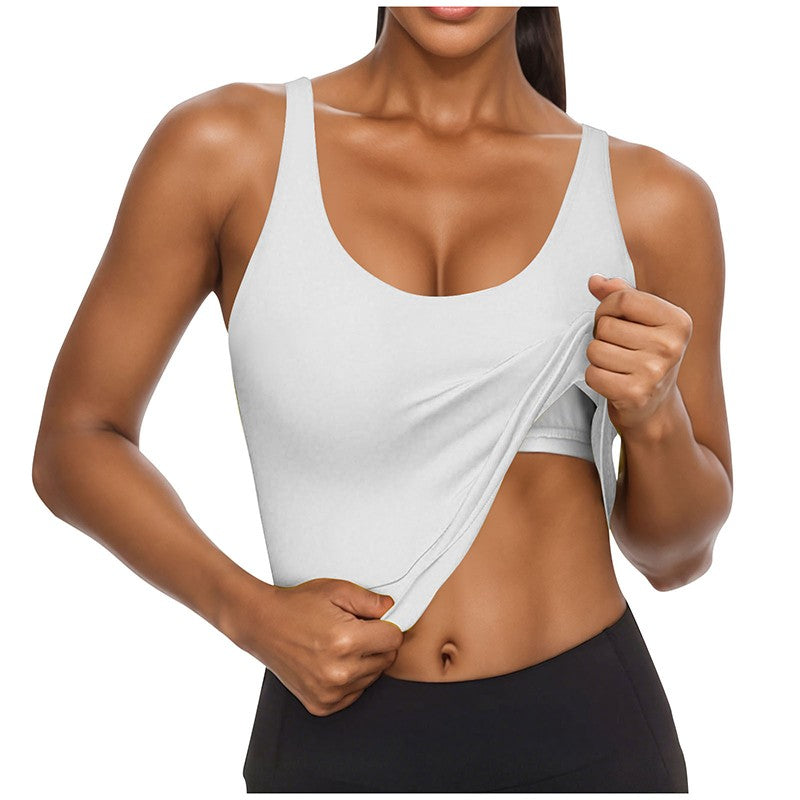 Elisse Built-in Bra U-neck Tank Top