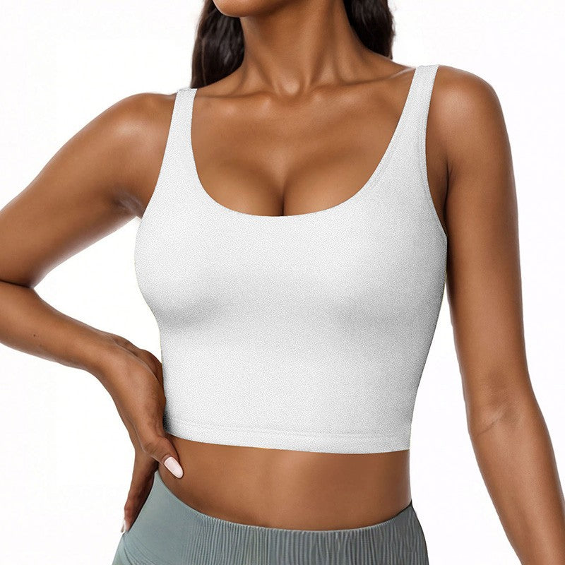 Elisse Built-in Bra U-neck Tank Top