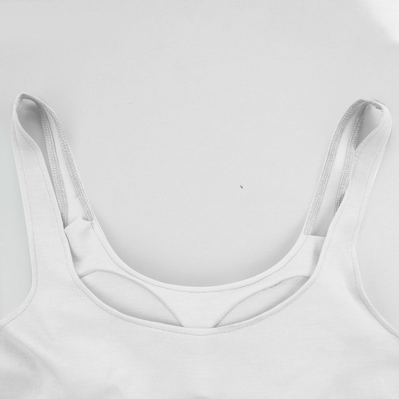 Elisse Built-in Bra U-neck Tank Top