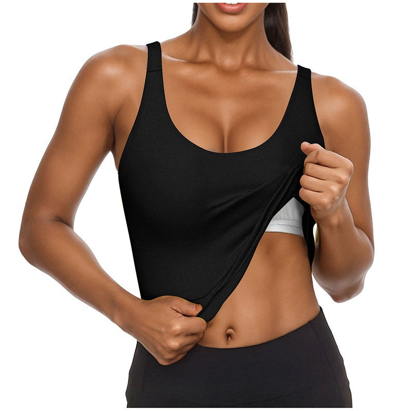 Elisse Built-in Bra U-neck Tank Top