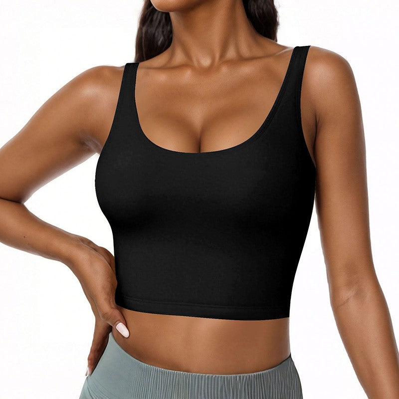 Elisse Built-in Bra U-neck Tank Top