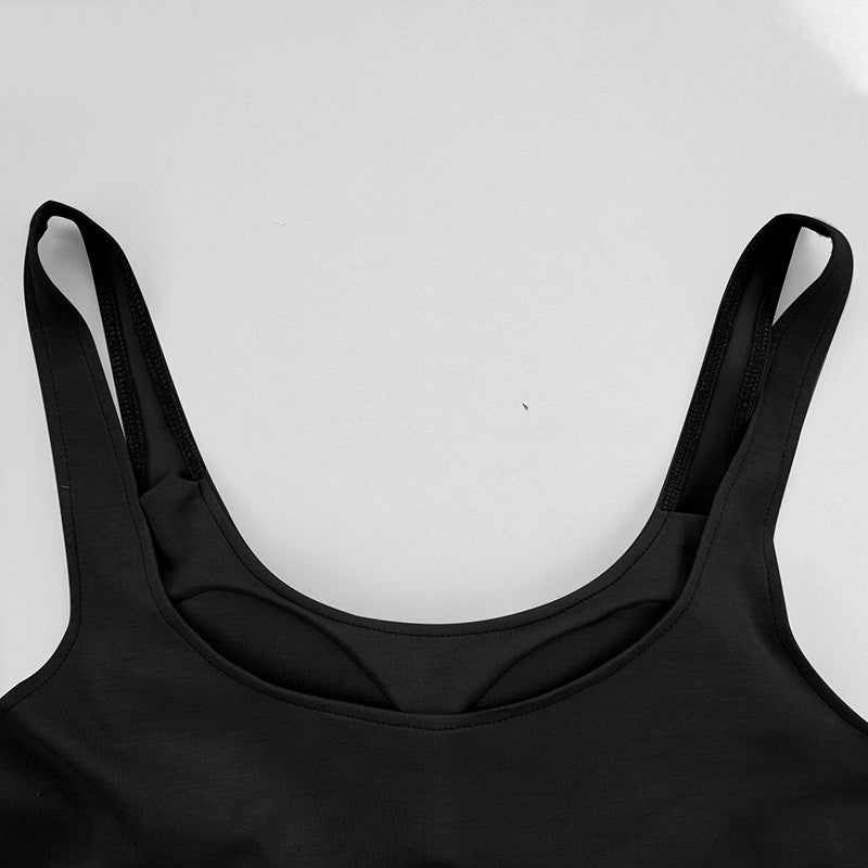 Elisse Built-in Bra U-neck Tank Top