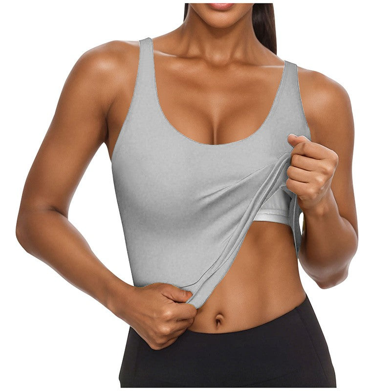Elisse Built-in Bra U-neck Tank Top