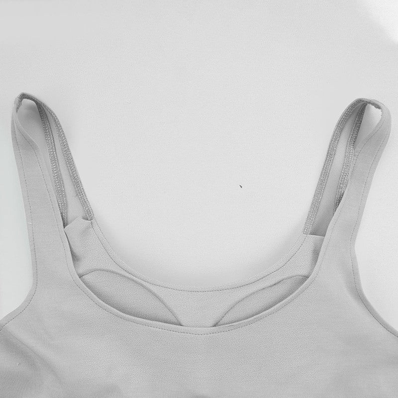 Elisse Built-in Bra U-neck Tank Top