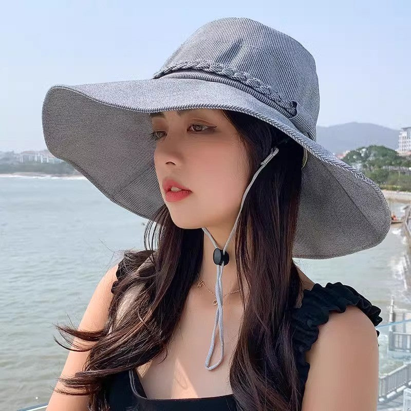 Eloria Wide Brim Sun Hat with Bow