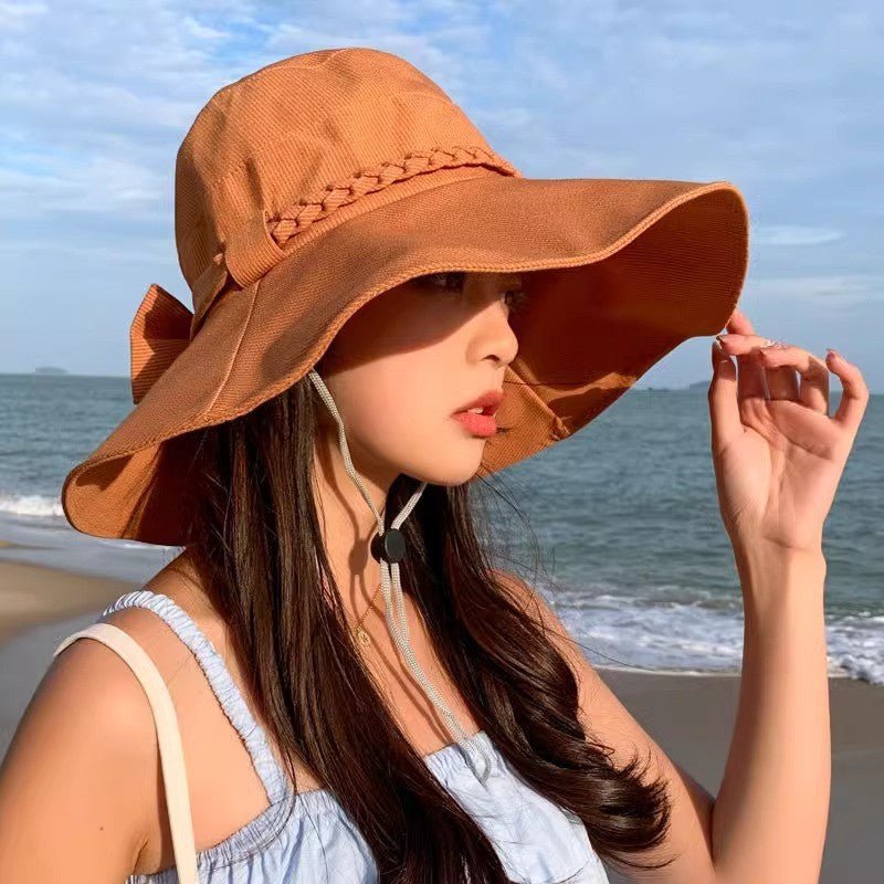 Eloria Wide Brim Sun Hat with Bow