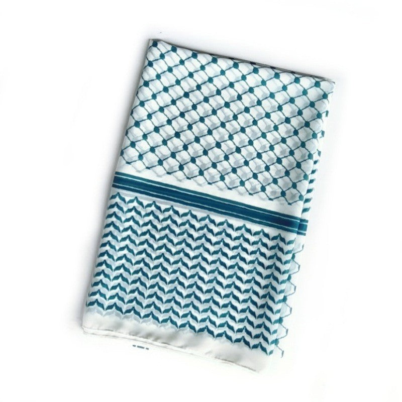 Elvara Chiffon Plaid Scarf