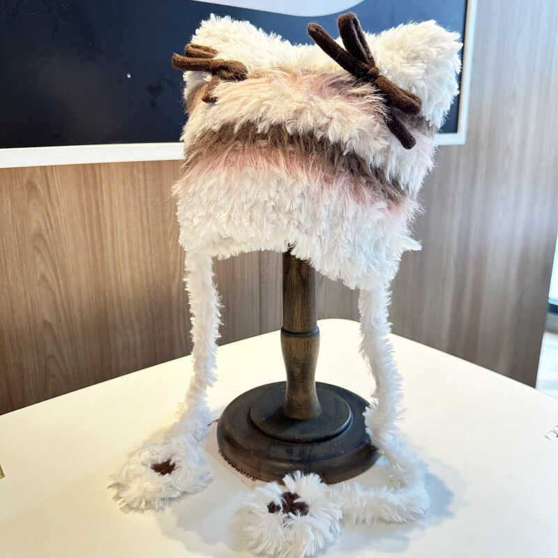 Evira Plush Bow Earmuff Hat