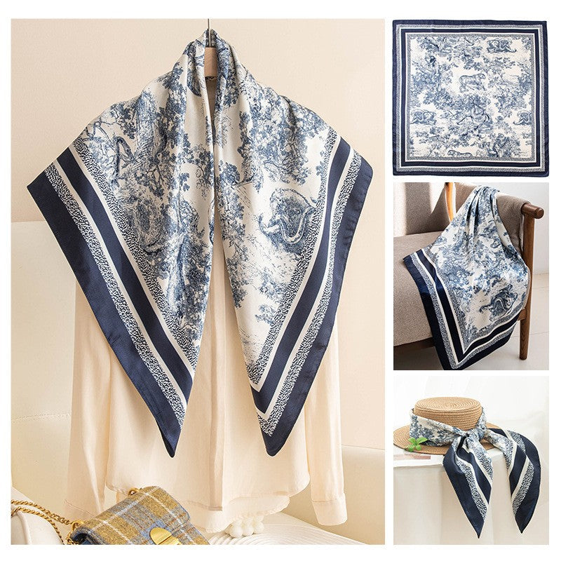 Liora Printed Square Shawl
