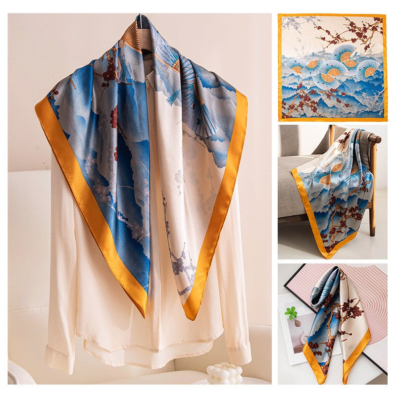 Liora Printed Square Shawl