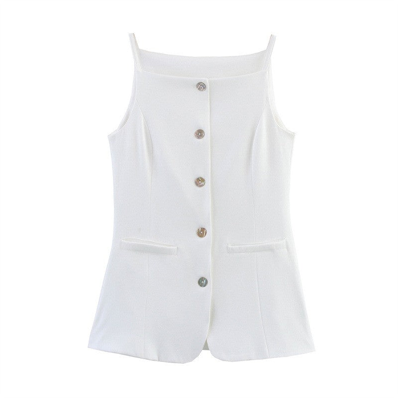 Miralyn Retro Spaghetti Strap Vest