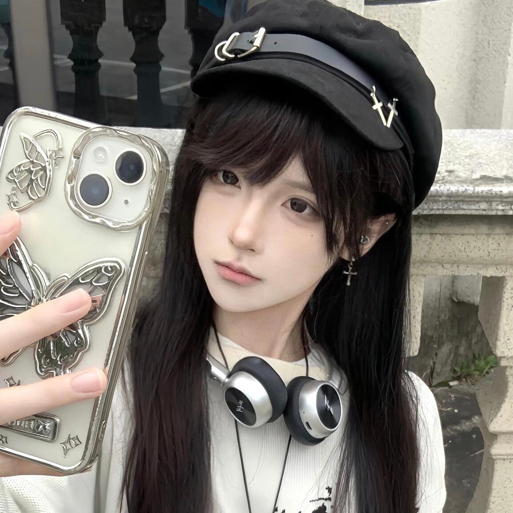 Nareen Cross Embroidered Beret