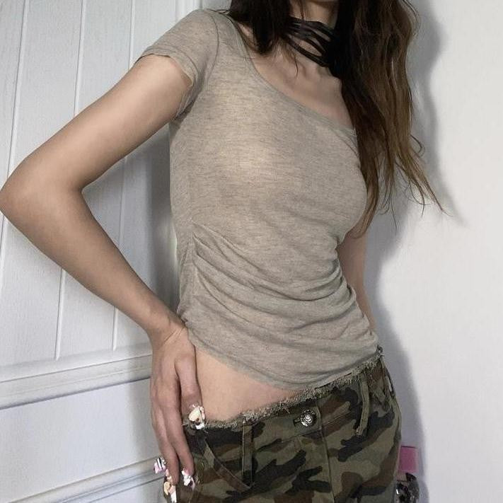 Rhea Retro Print Oversized Tee
