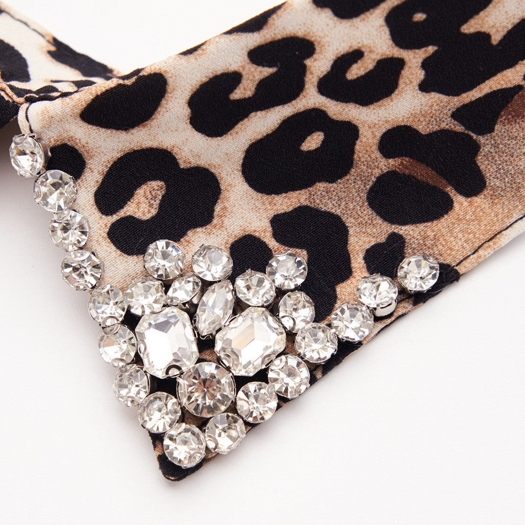 Serane Leopard Knit Collar