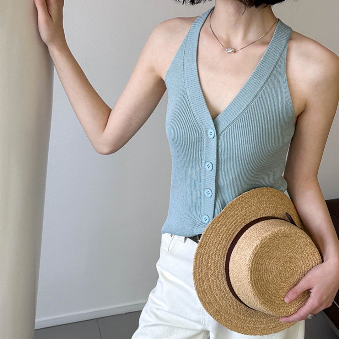 Sorelle V-neck Knit Vest