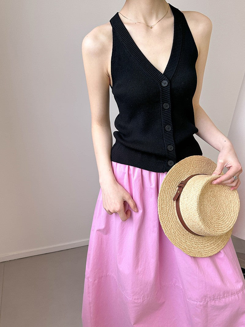 Sorelle V-neck Knit Vest