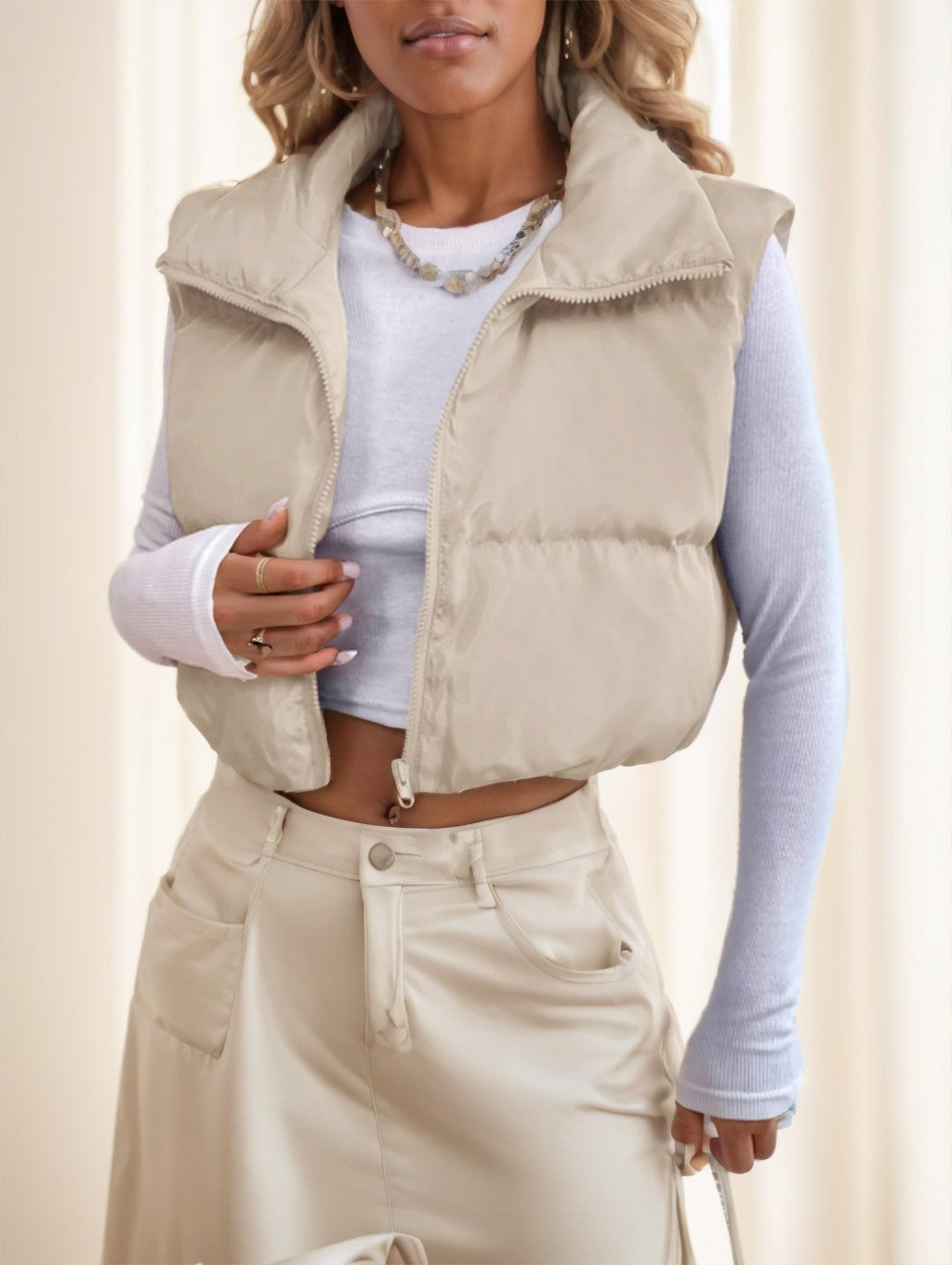 Veyra Asymmetrical Zip Vest